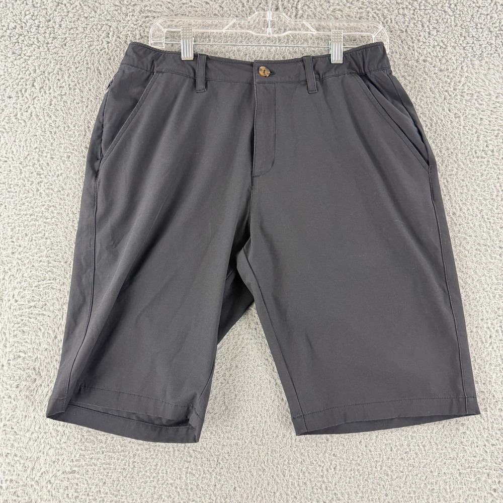 33000ft Performance Shorts Mens 32 Black Quick Dry Stretch Hiking Golf Travel